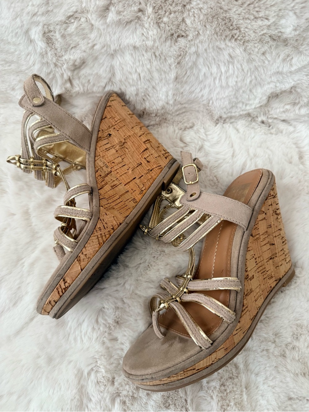 Sz 6 Women DV by Dolce Vita Cork Wedge Sandals
